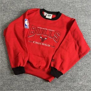 Vintage Chicago Bulls Sweater NBA Basketball Lee Sport 90s
